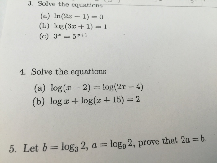 log 3 ( x 2 − 2 x ) = 1