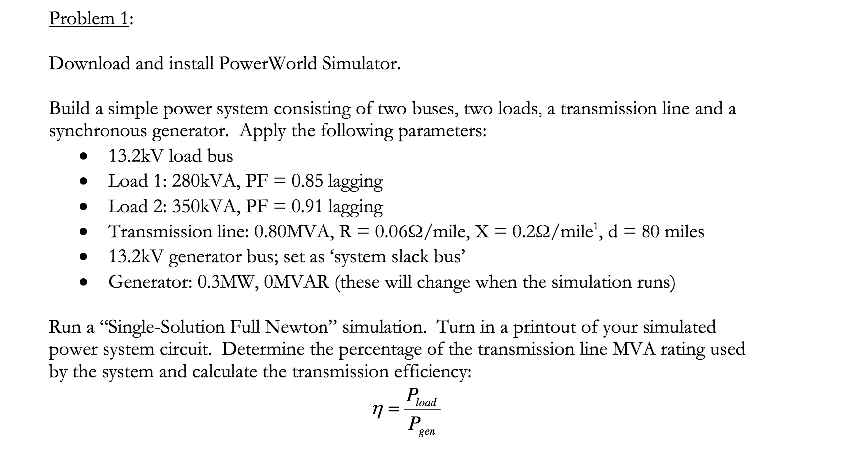 Can anyone help me build a simple power system that