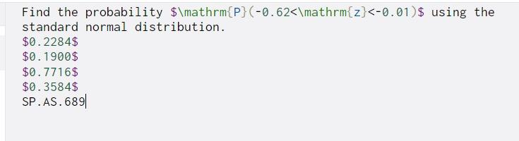 Solved Find the probability | Chegg.com
