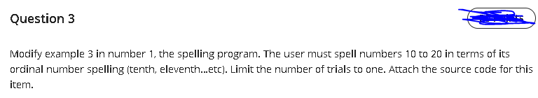 Solved Create a program to print the following number | Chegg.com
