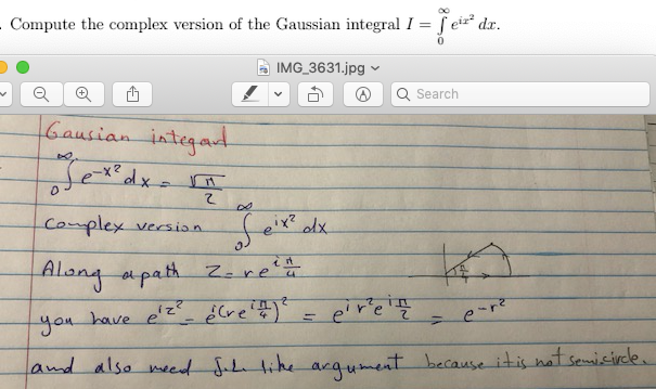 Solved Compute The Complex Version Of The Gaussian Integr Chegg Com