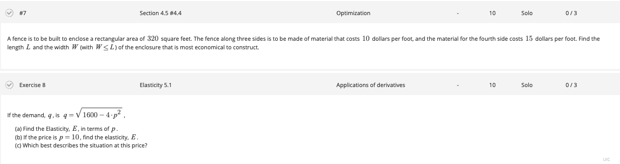 Solved #7 Section 4.5 #4.4 Optimization 10 Solo 073 A fence | Chegg.com