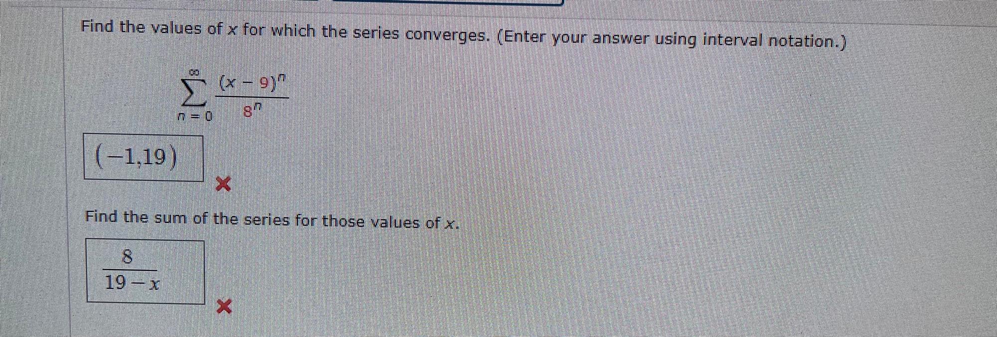 Solved Find the values of x for which the series converges. | Chegg.com