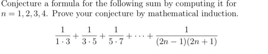 Solved Discrete Mathematics Conjecture A Formula For Th