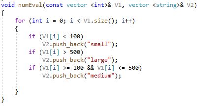 Solved void numEval(const vector int :, ﻿vector string | Chegg.com