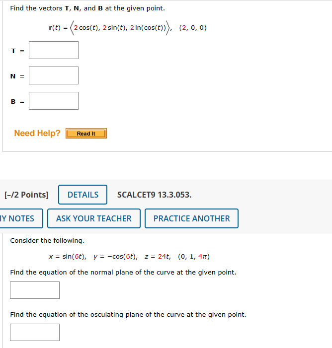 Solved Consider The Following Vector Function. | Chegg.com