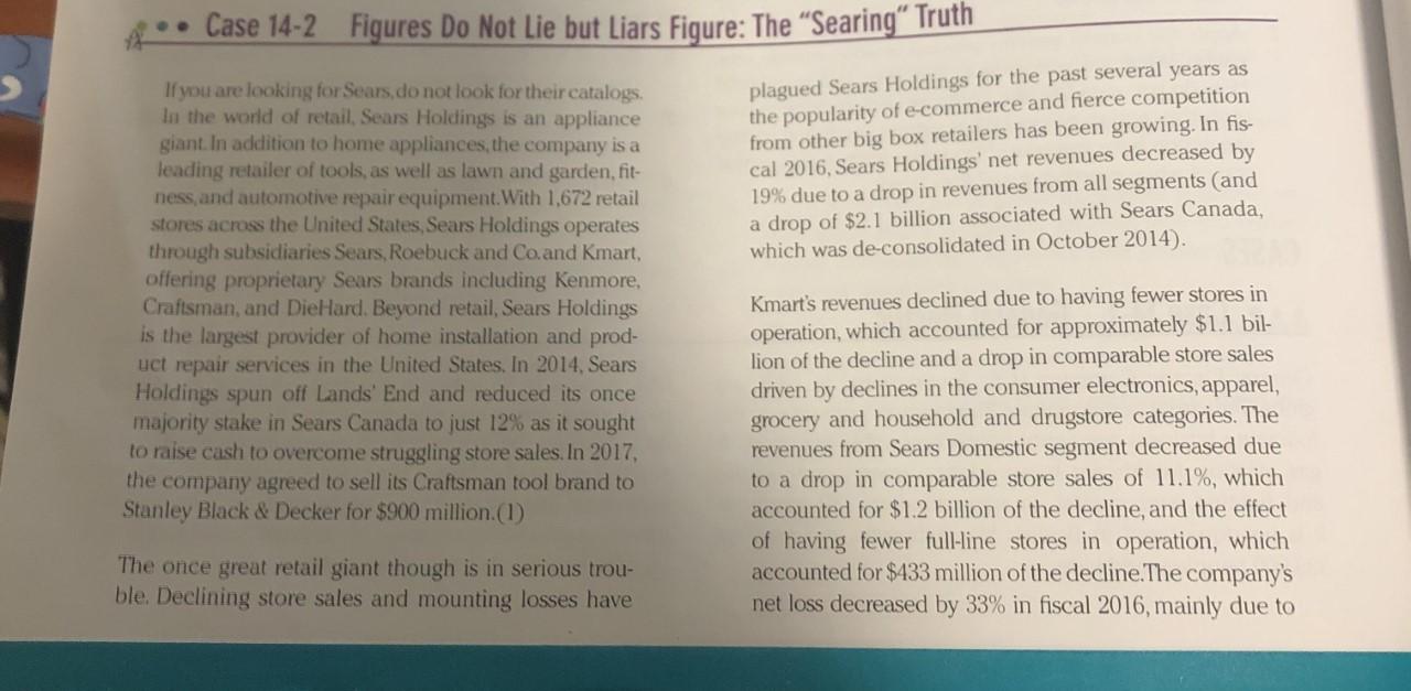 Case 14-2 Figures Do Not Lie but Liars Figure: The | Chegg.com
