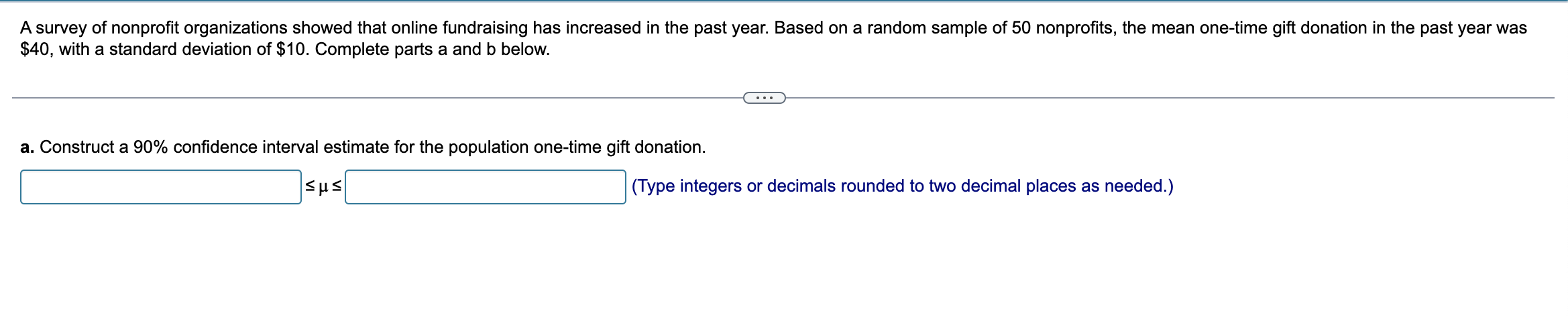 Solved A Survey Of Nonprofit Organizations Showed That | Chegg.com