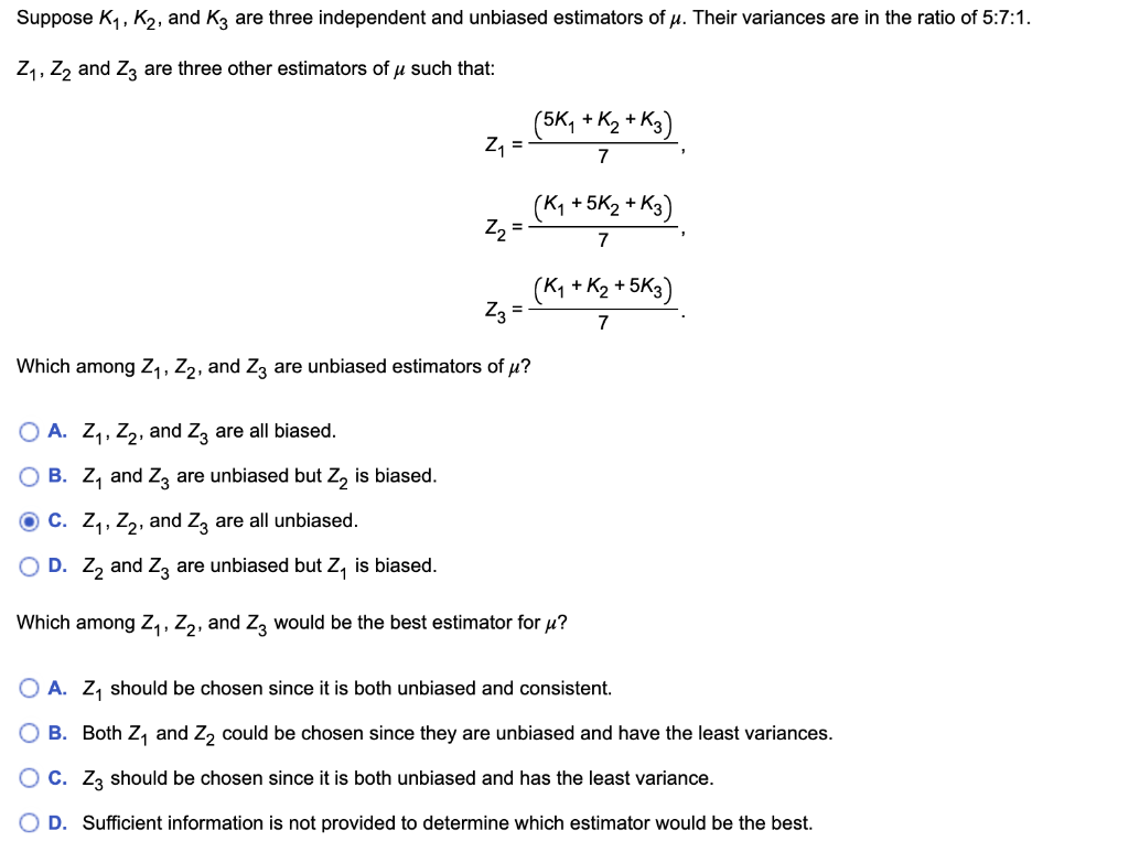 Solved Suppose K1, K2, and Kz are three independent and | Chegg.com