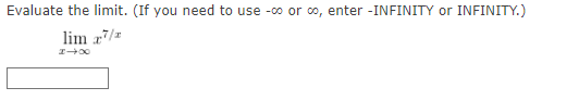 Solved Evaluate the limit. (If you need to use −∞ or ∞, | Chegg.com