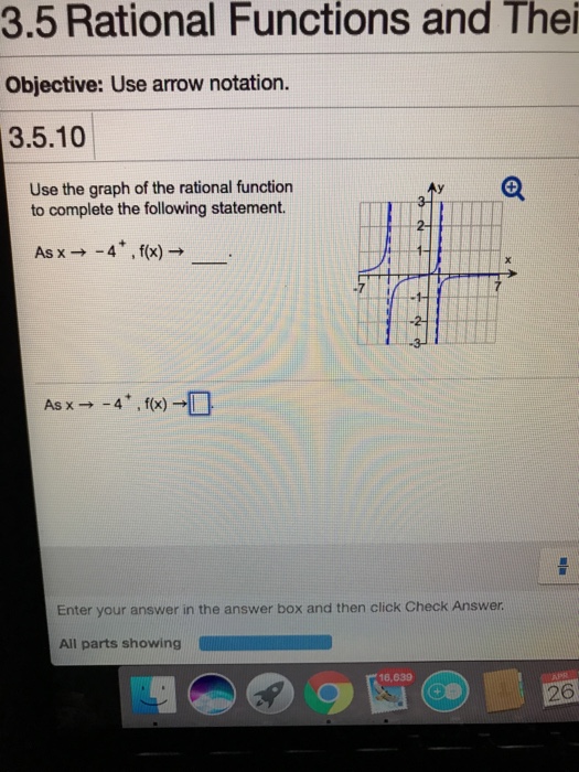 Solved Use the graph of the rational function to complete | Chegg.com