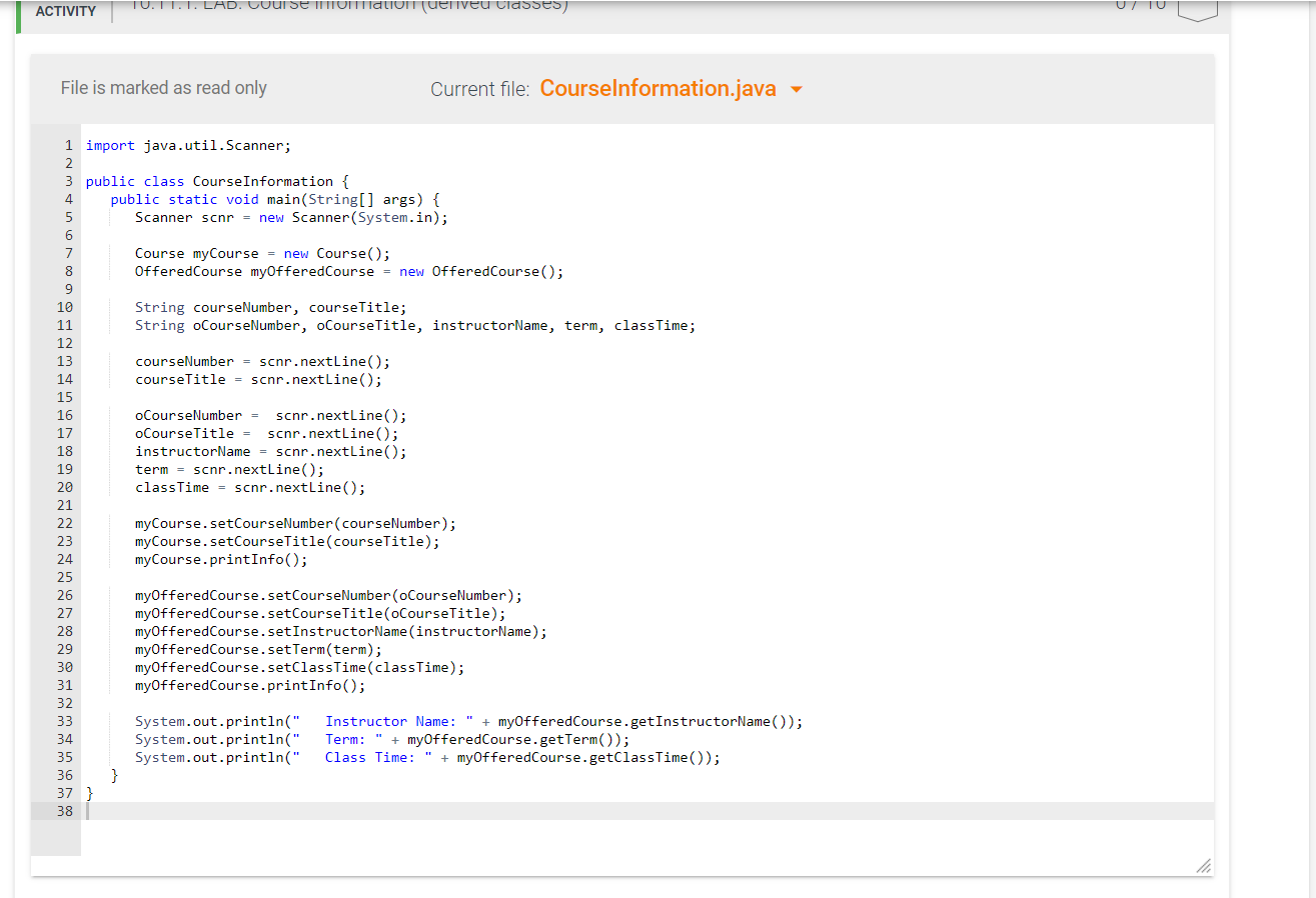 Adopbe файл. Code view is read-only..