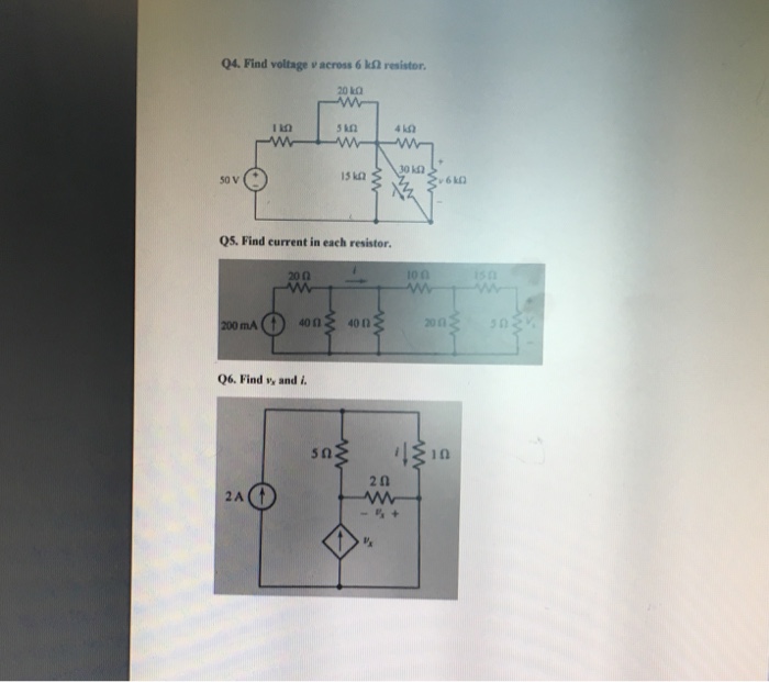 Circuit Analysis Practice Questions