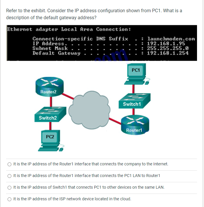 Solved Refer to the exhibit. Consider the IP address | Chegg.com