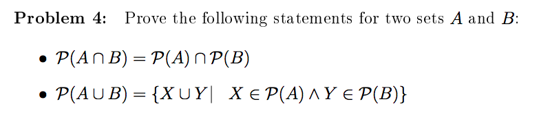 Solved Problem 4: Prove The Following Statements For Two | Chegg.com