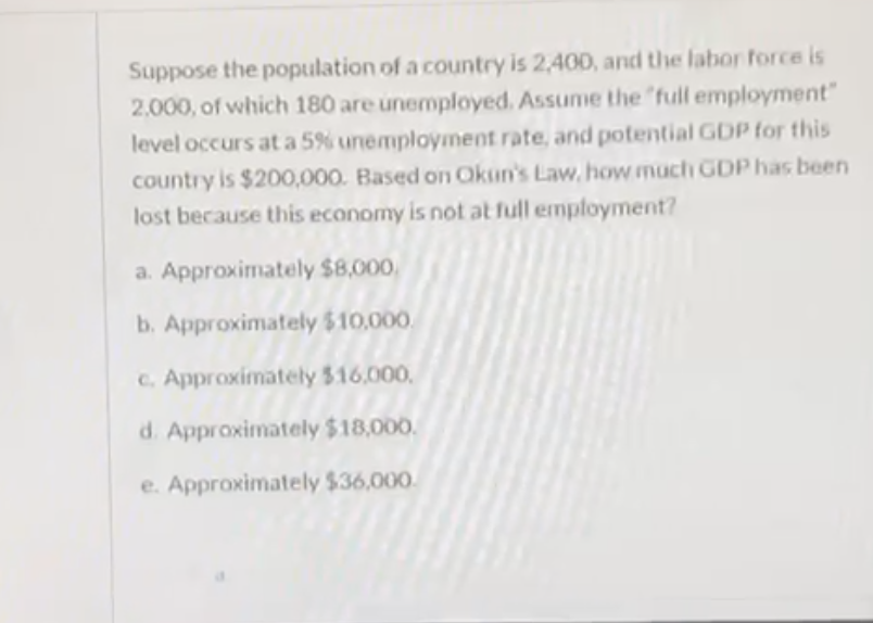 Solved Suppose The Population Of A Country Is 2,400, And The | Chegg.com