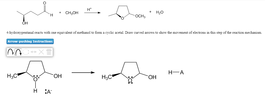 Solved 4-hydroxypentanal reacts with one equivalent of | Chegg.com