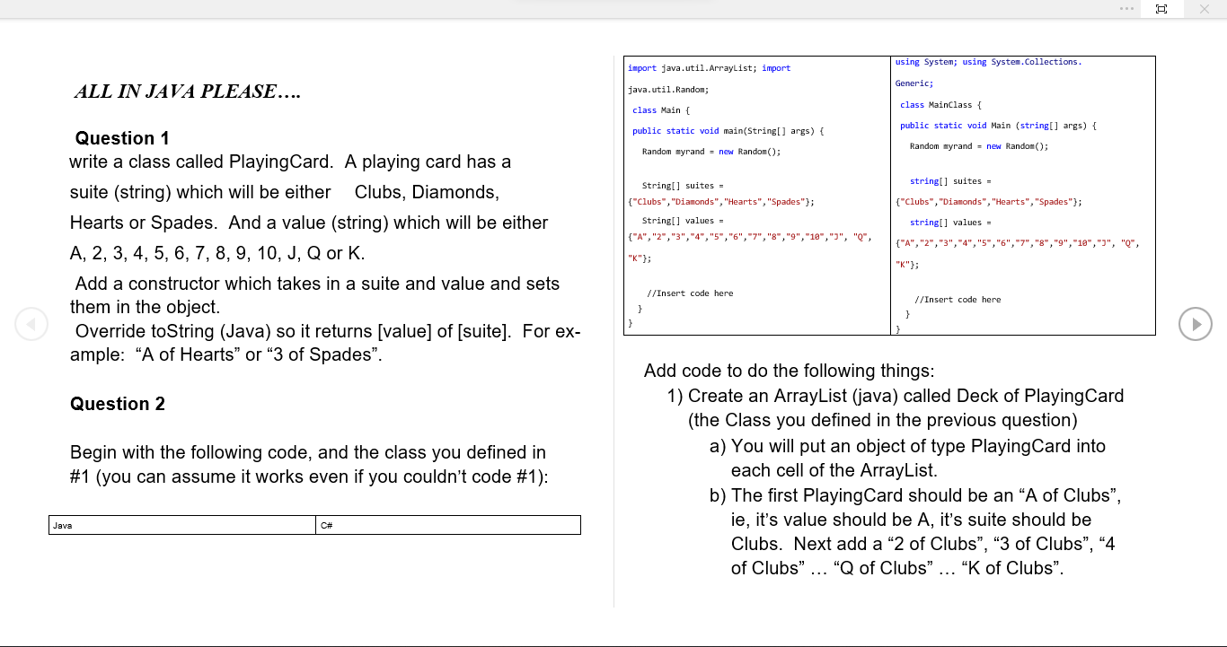 Solved using System; using System.Collections. import | Chegg.com
