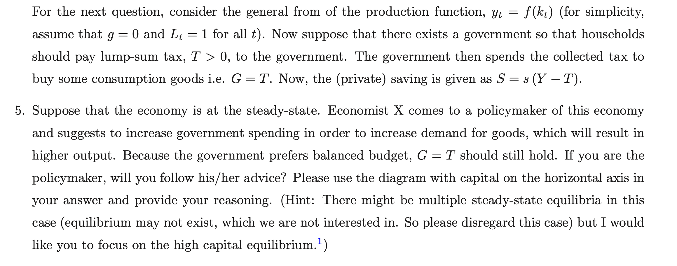 solved-effects-of-lump-sum-tax-in-the-solow-modelthe-chegg