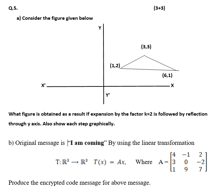 Solved Q 5 3 3 A Consider The Figure Given Below 3 3 Chegg Com