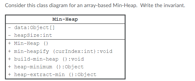 Solved Consider this class diagram for an array-based | Chegg.com