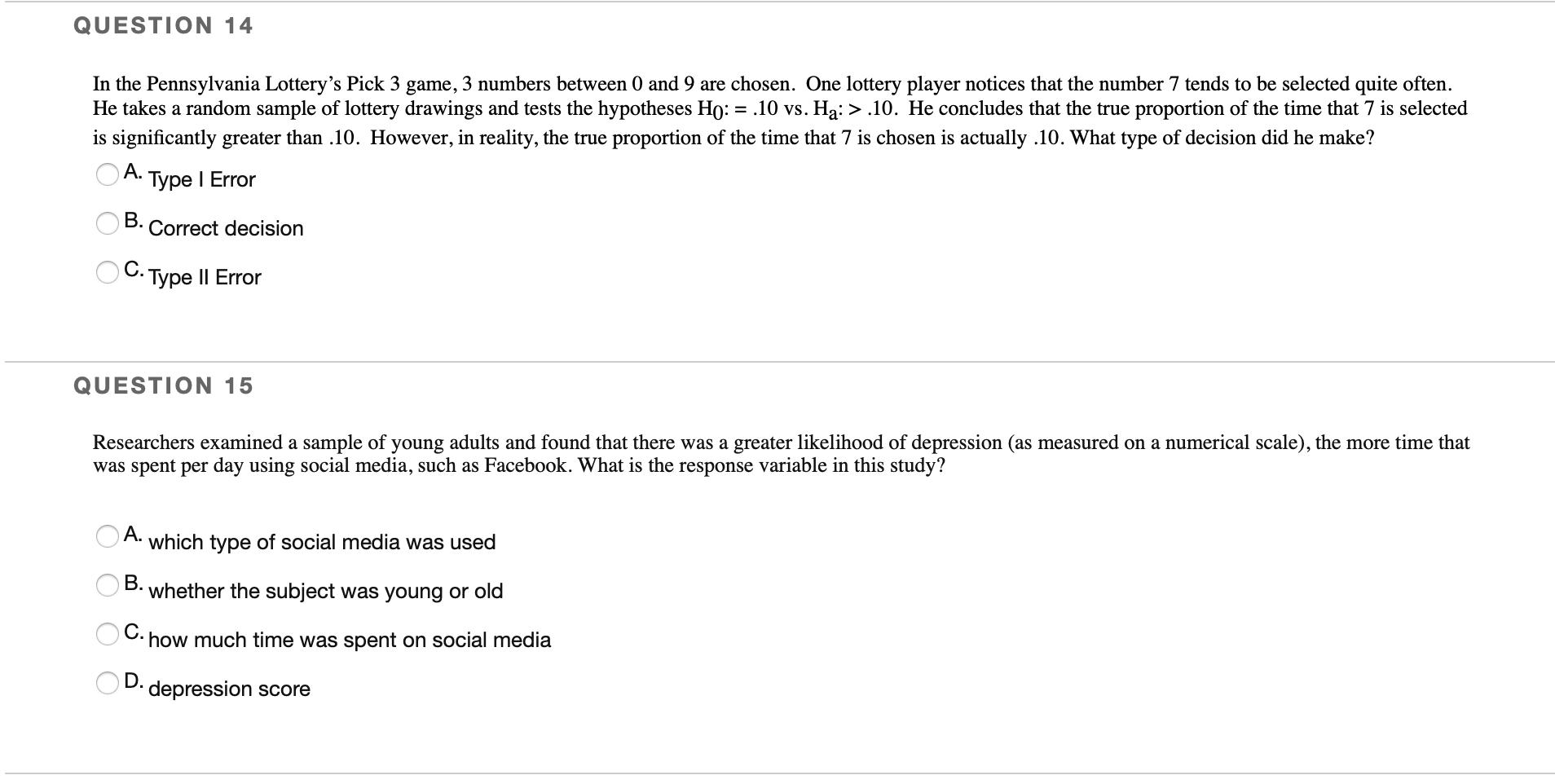 Solved QUESTION 14 In the Pennsylvania Lottery's Pick 3