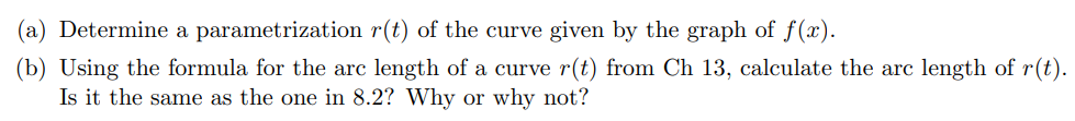 (a) Determine a parametrization r(t) of the curve | Chegg.com