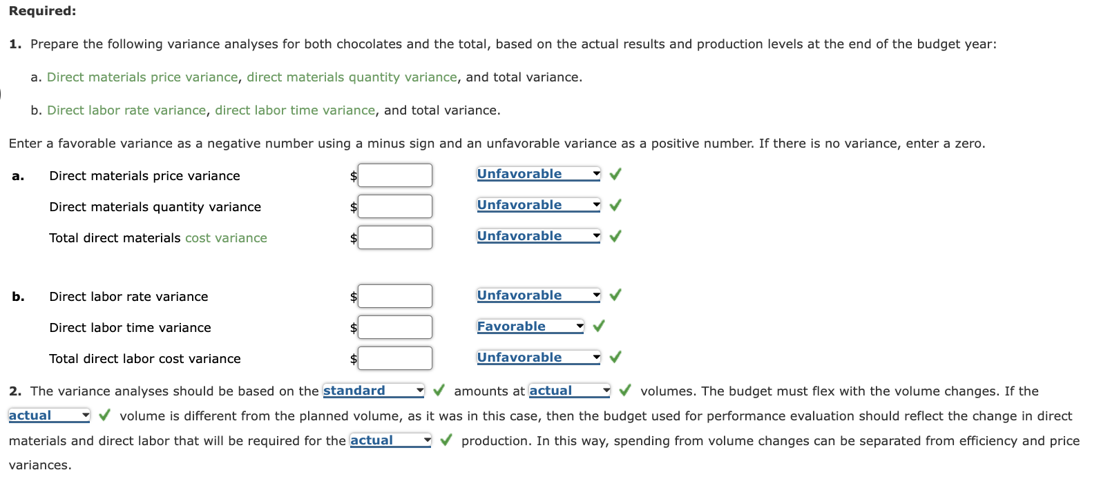 Solved Flexible Budgeting And Variance Analysis I Love My | Chegg.com