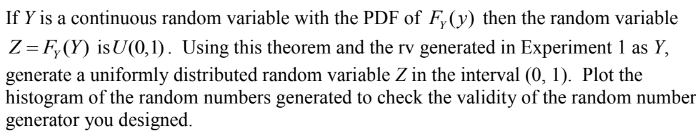 Solved If Y is a continuous random variable with the PDF of | Chegg.com