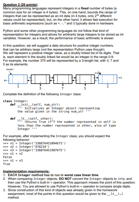 Solved Question 2 (20 points): Many programming languages | Chegg.com