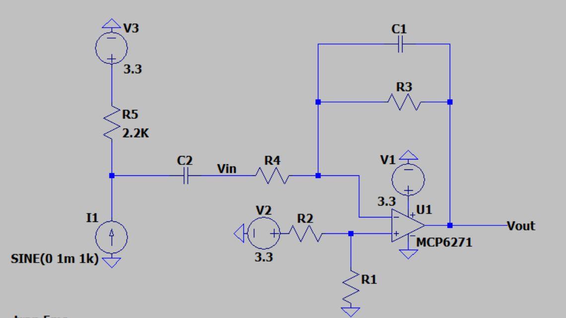 Solved Simulate this circuit on Ltspice to obtain a 1V PEAK | Chegg.com