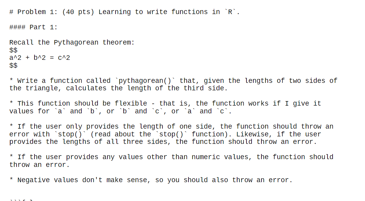 Solved # Problem 29: (29 pts) Learning to write functions in