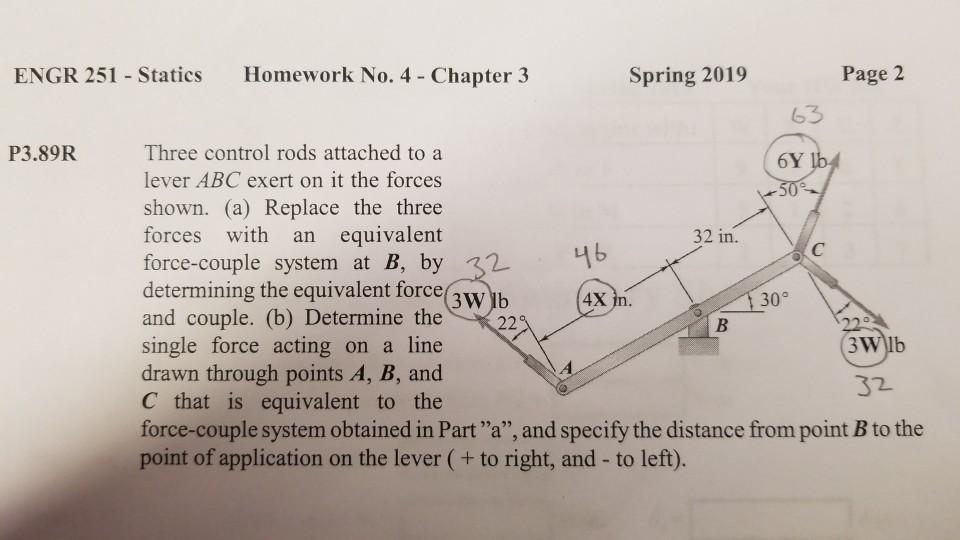 Solved ENGR 251 - Statics Homework No. 4 - Chapter 3 Spring | Chegg.com