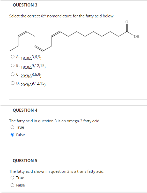 Solved QUESTION 3 Select the correct X Y nomenclature for Chegg