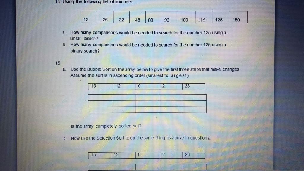 Solved 14. Using the following list of numbers. 12 26 32 48 | Chegg.com