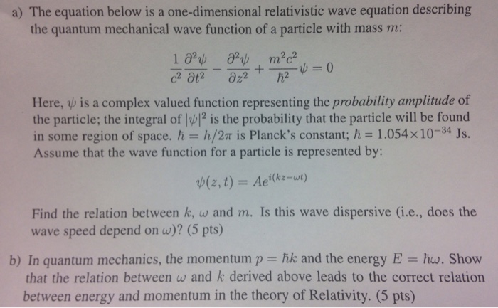 solved-a-the-equation-below-is-a-one-dimensional-chegg