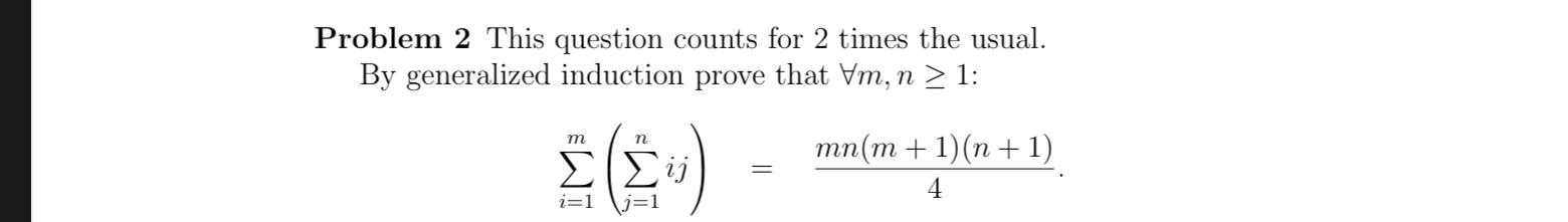 Solved Problem 2 This question counts for 2 times the usual. | Chegg.com