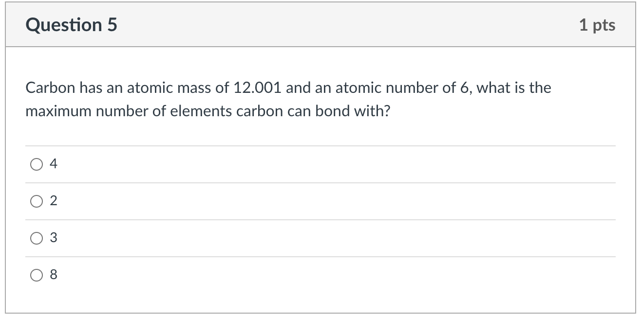 write the atomic number and atomic mass of the following elements carbon