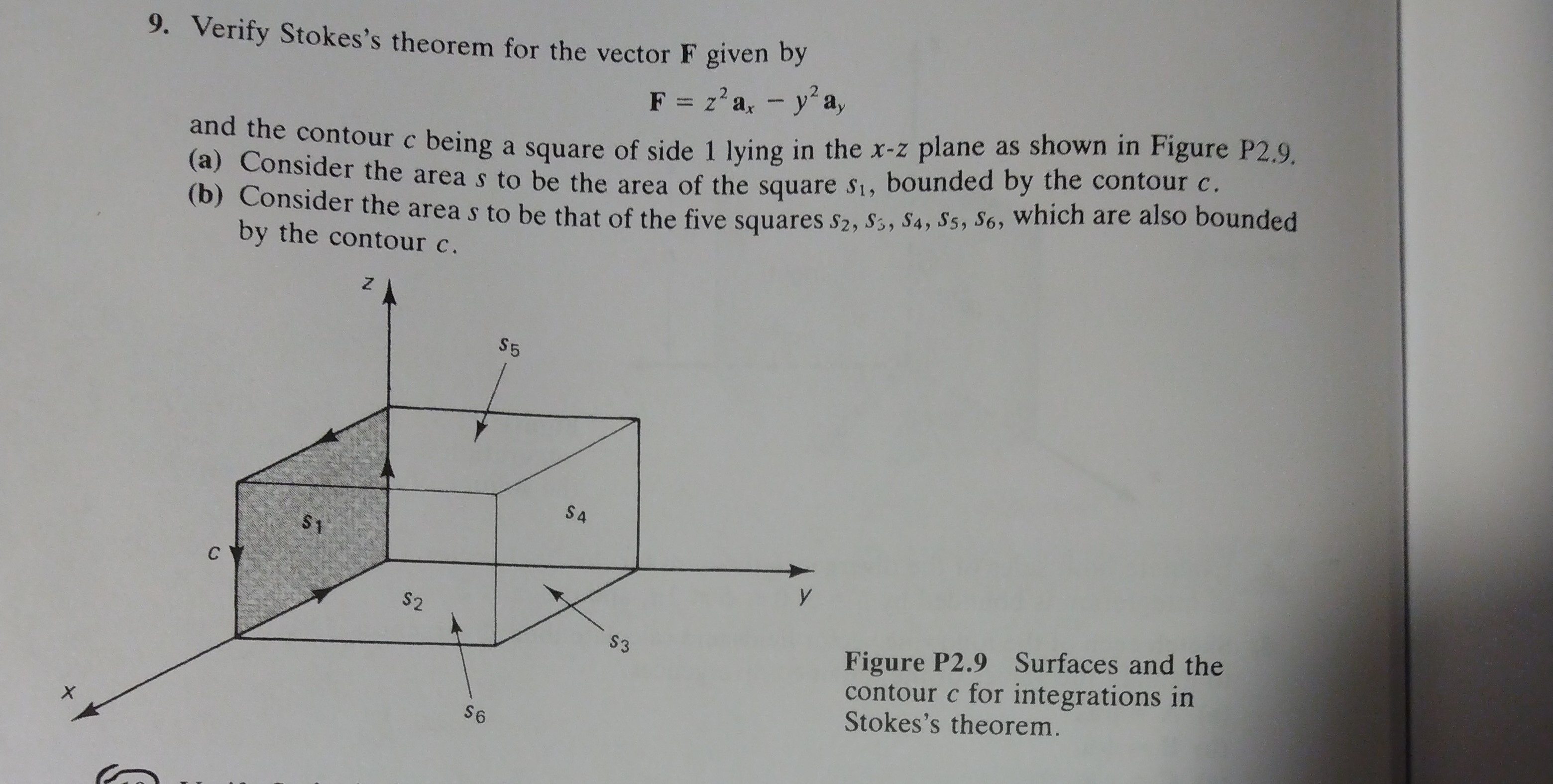 Solved 9 Verify Stokess Theorem For The Vector F Given By 5889