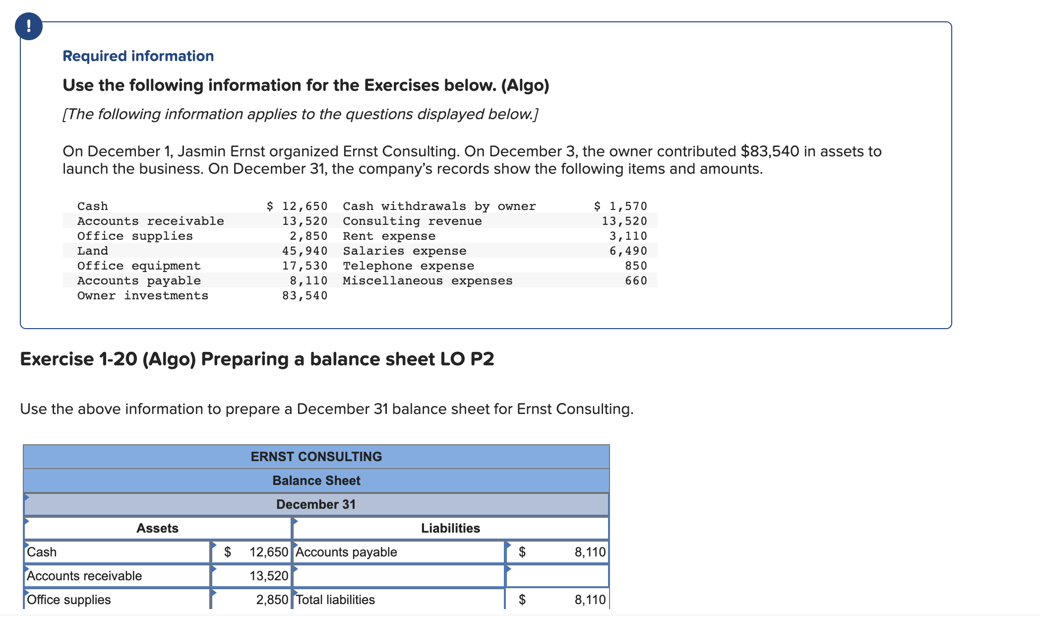 Preparing A Balance Sheet Lo P2