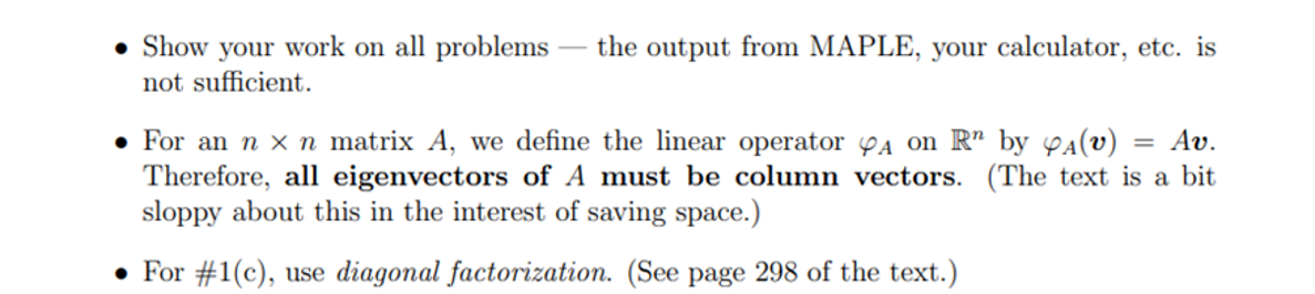 Solved -1 1. Let A= 1- [ -3 -3] 2 -2 (a) Find The | Chegg.com