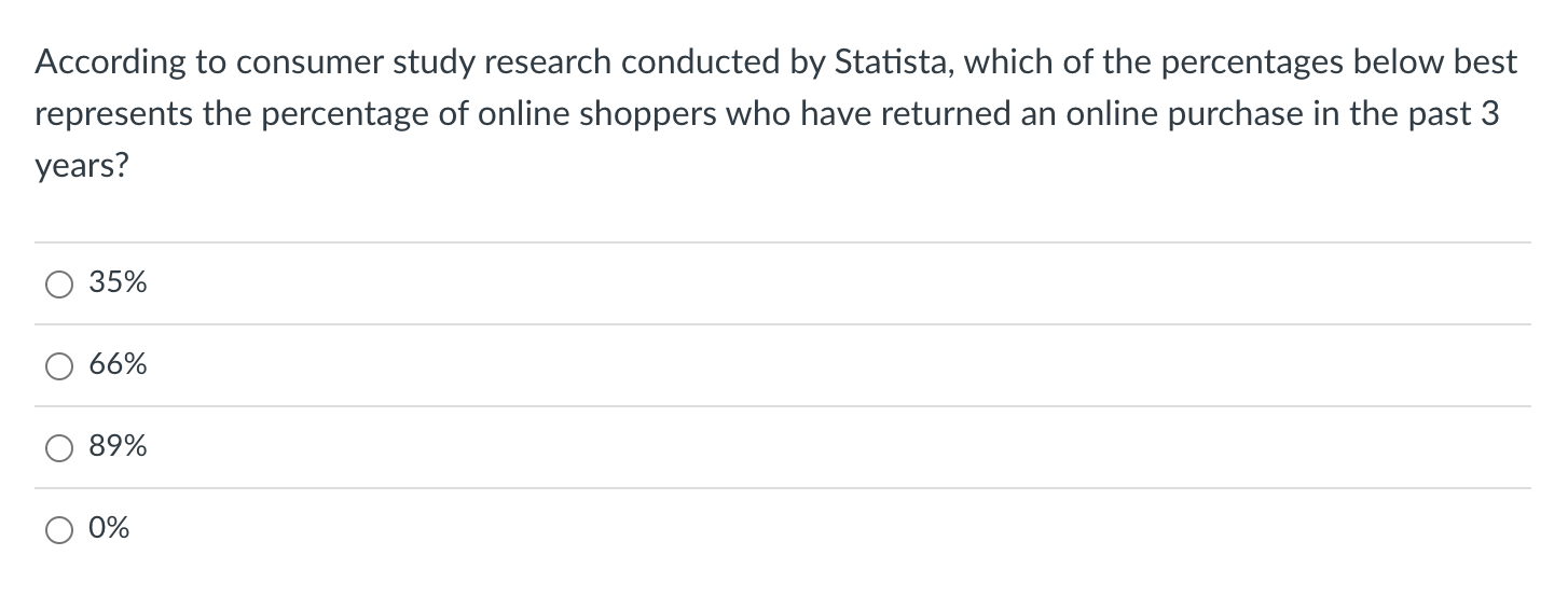 Solved According To Consumer Study Research Conducted By | Chegg.com