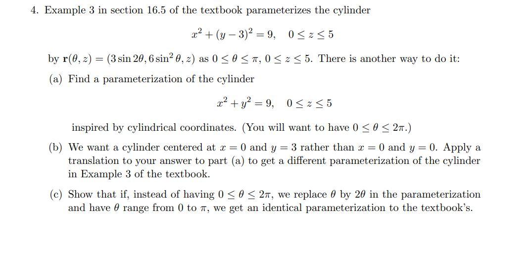 Solved 4. Example 3 in section 16.5 of the textbook | Chegg.com