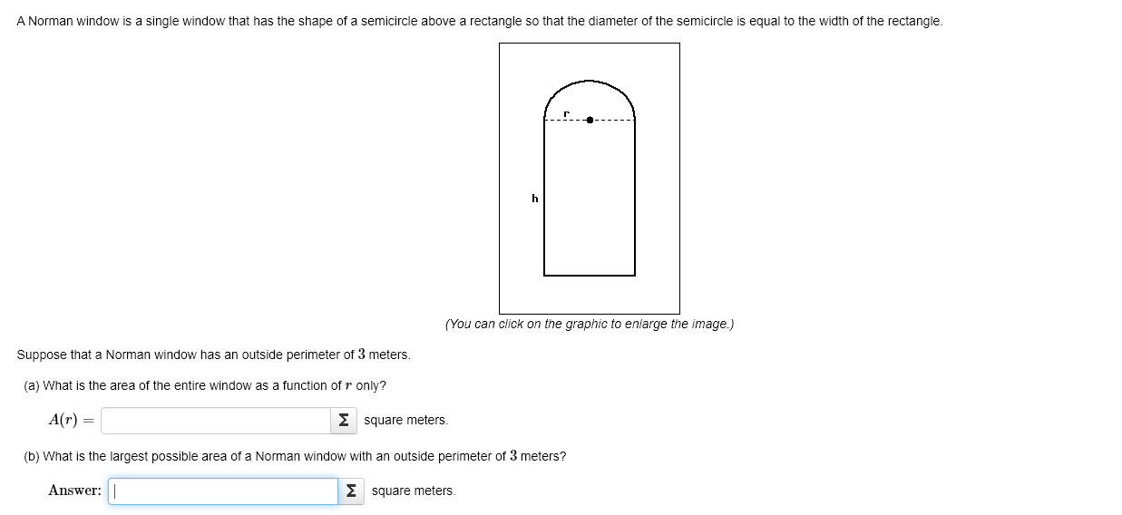 Solved (b) What is the largest possible area of a Norman