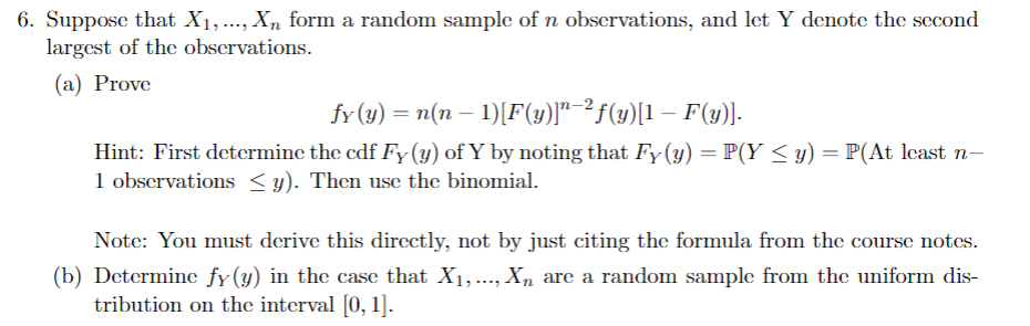 Suppose that X1,…,Xn form a random sample of n | Chegg.com