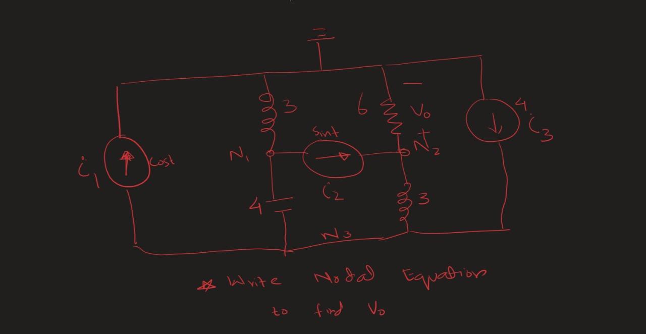 Solved Solve The Following Circuit Using: A. Nodal | Chegg.com