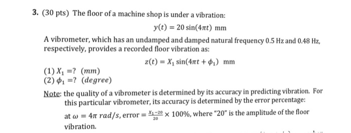 Solved 3. (30 pts) The floor of a machine shop is under a | Chegg.com