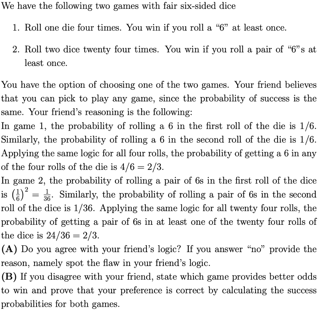 solved-we-have-the-following-two-games-with-fair-six-sided-chegg