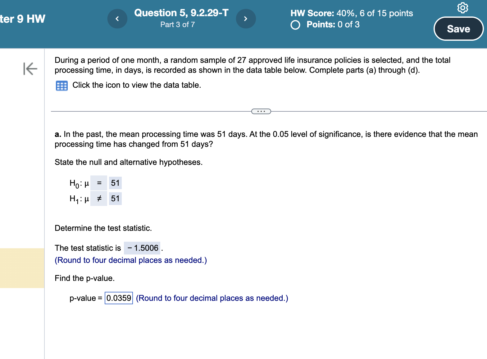 Solved what is the p value and how do you find it in | Chegg.com