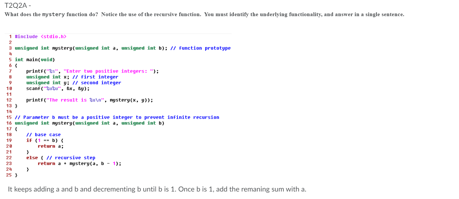 Solved T2Q9C- Assuming that the array varg is stored | Chegg.com